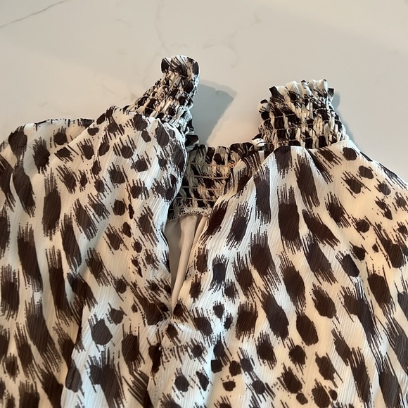 Leopard Print Ruffled Dress - Picture 3 of 3